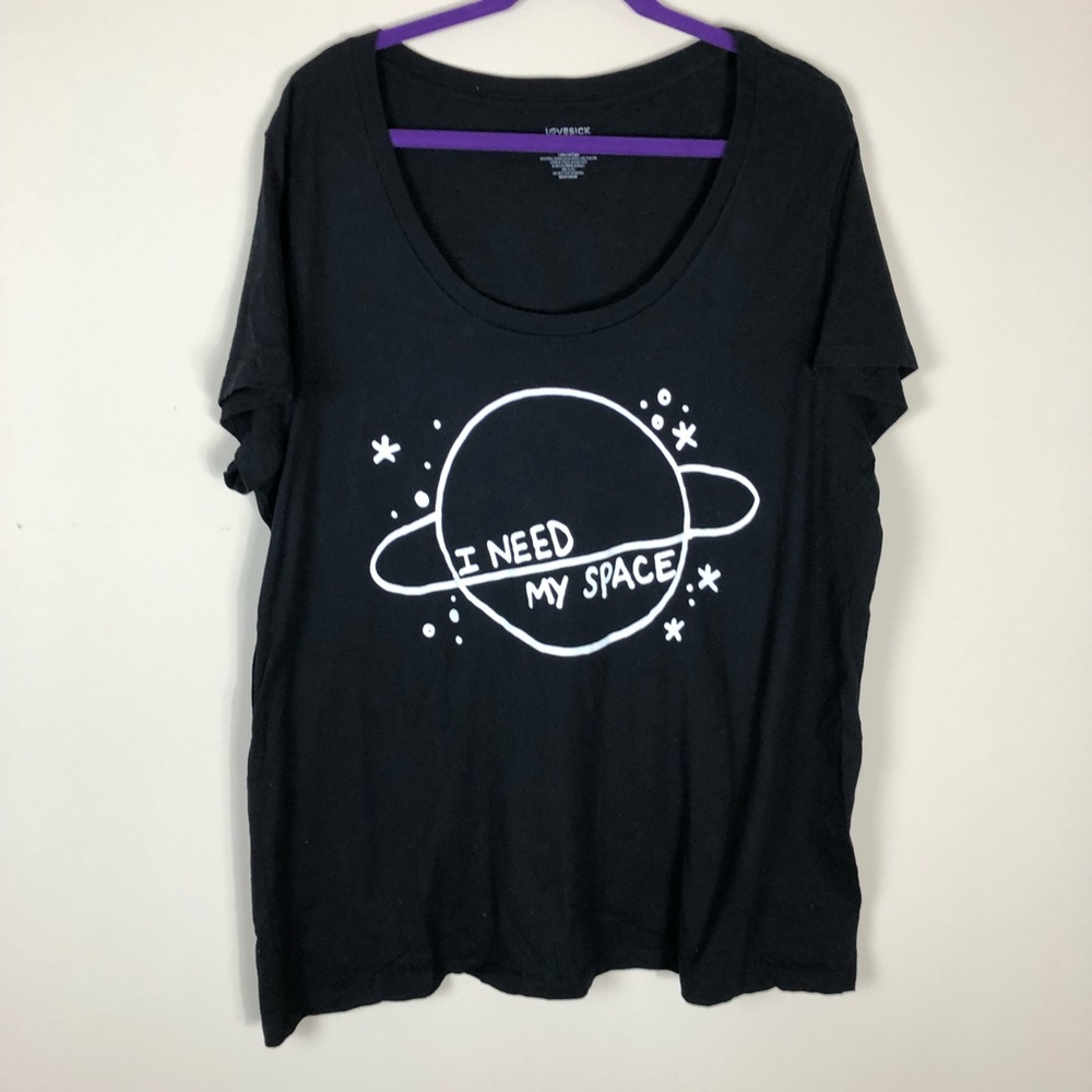 Lovesick size 3 I Need Space t-shirt